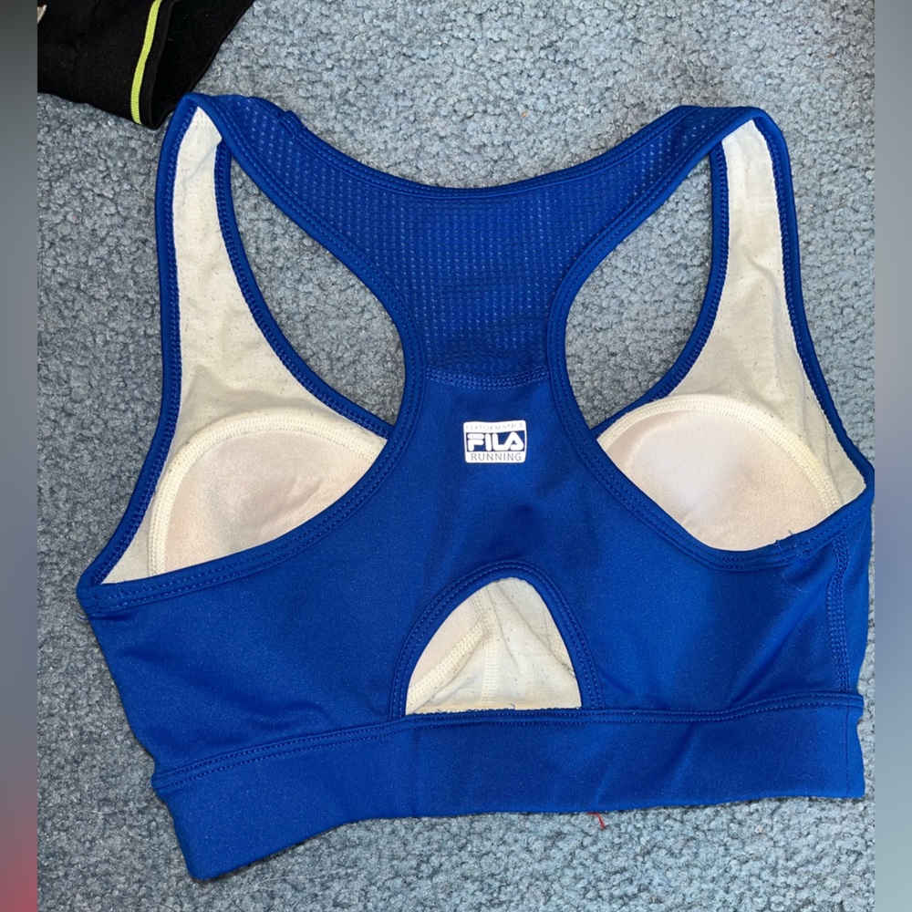 Royal Blue Fila Sports Bra- size small - Picture 3 of 3